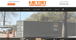 Desktop Screenshot of metrocontainer.net
