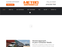 Tablet Screenshot of metrocontainer.net